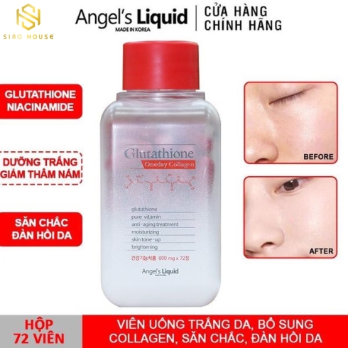 Viên uống trắng da GLUTATHIONE Ever Collagen (72 viên)