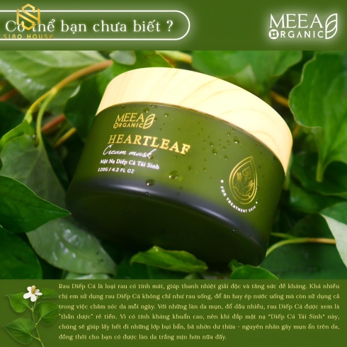 Mặt nạ diếp cá tái sinh Meea Organic 