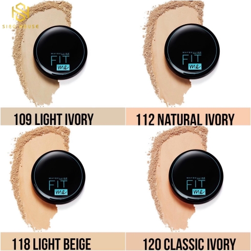 Phấn Nền Maybelline #109 6g Fit Me Matte Poreless Compact Powder SPF28 P