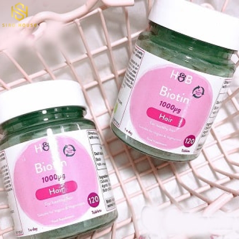 VIÊN UỐNG KÍCH THÍCH MỌC TÓC BIOTIN HOLLAND & BARRET 1000MG