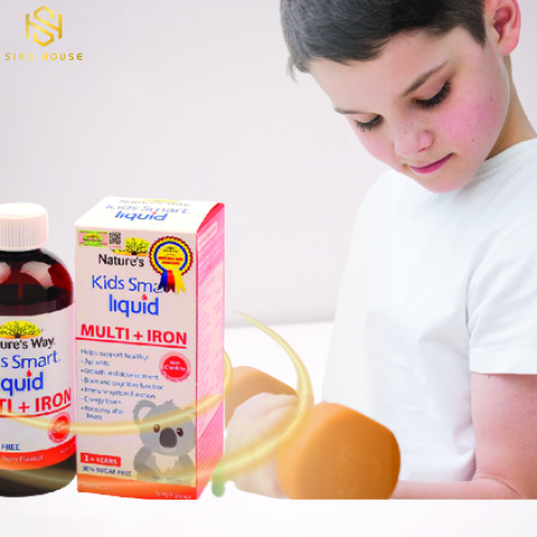 Siro vitamin tổng hợp & sắt NATURE’S WAY Kid Smart Liquid Multi + Iron 200mL