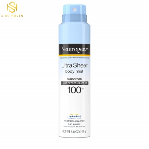 XỊT CHỐNG NẮNG NEUTROGENA ULTRA SHEER BODY MIST SUNSCREEN 