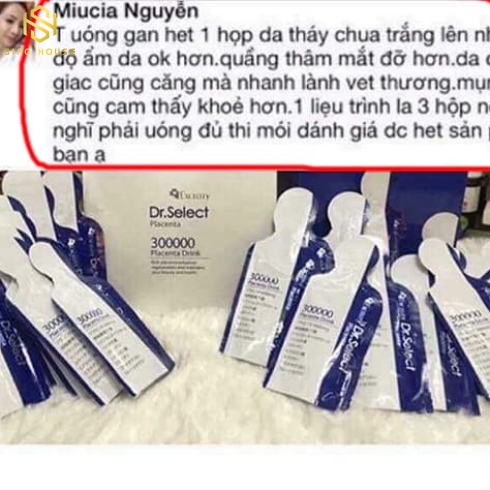 Tinh chất nhau thai heo Dr. Select Placenta Drink 300000 dạng gói