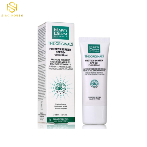 Kem chống nắng MARTI DERM Proteos Screen SPF 50+ Fluid Cream 40mL