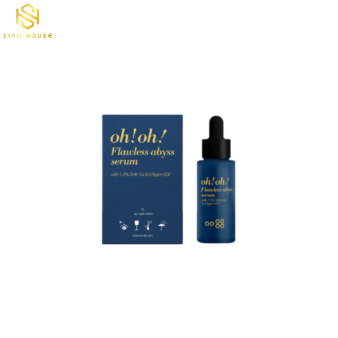 Tinh Chất Giảm Sẹo Lõm OH! OH! Flawless Abyss Serum (with 1.2% GHK-Cu & 9.9ppm EGF) (20ml)