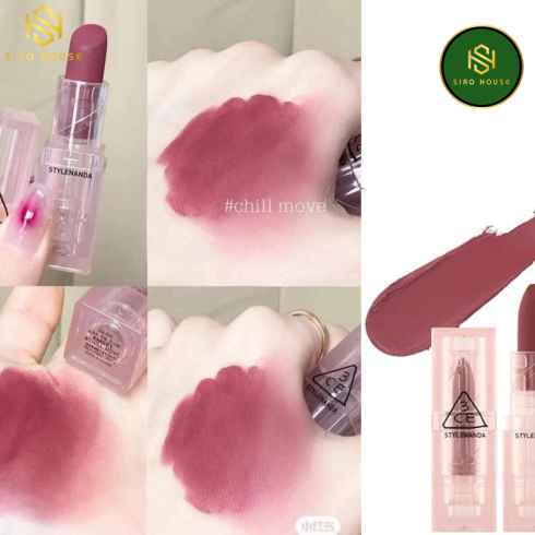 Son 3CE Soft Matte Lipstick Chill Move – Màu Hồng Mận Chín