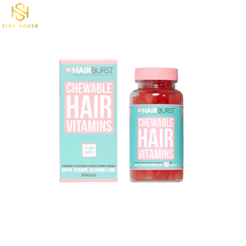 Kẹo ẻo Vitamins HAIRBURST Chewable Hair Vitamins ( 60 Viên)