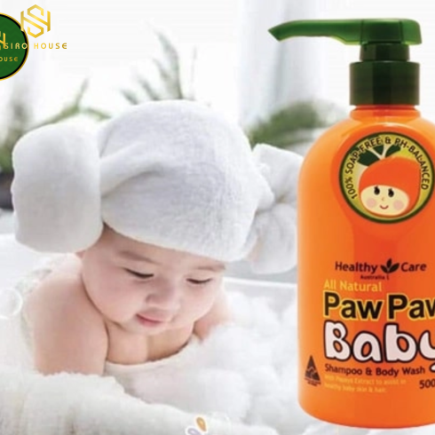 Sữa tắm gội Paw Paw Baby Healthy Care 500ml
