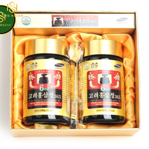 Cao Hồng Sâm Taewoong Food 6 Years Korean Red Ginseng Extract 365 (240g x 4 lọ)