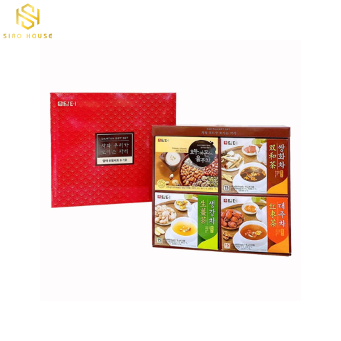Set 4 hộp ngũ cốc và trà Damtuh Gift Set của Hàn Quốc