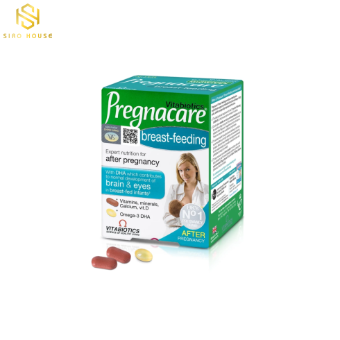 Vitamin tổng hợp cho phụ nữ sau sinh Vitabiotics PREGNACARE Breast-feeding của Anh (84 viên)