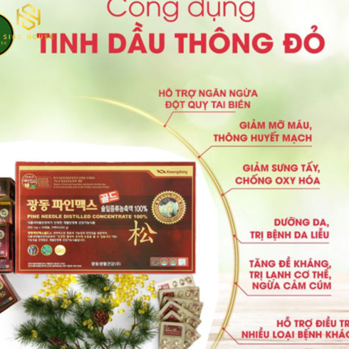 Tinh dầu thông đỏ KWANGDONG Hàn Quốc (120 viên)