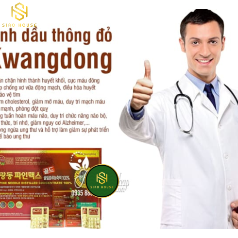 Tinh dầu thông đỏ KWANGDONG Hàn Quốc (120 viên)
