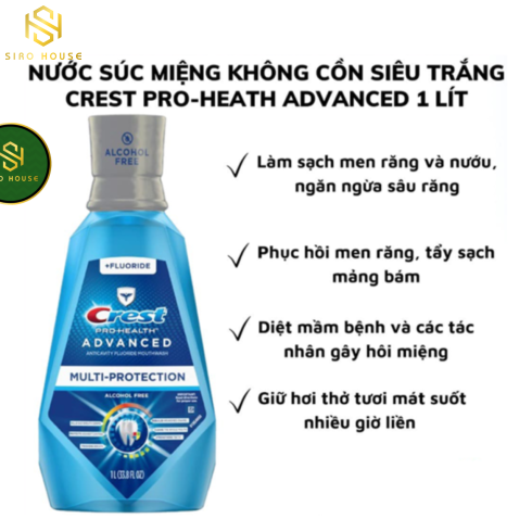 Nước súc miệng CREST Pro-Health Advantage (1L)