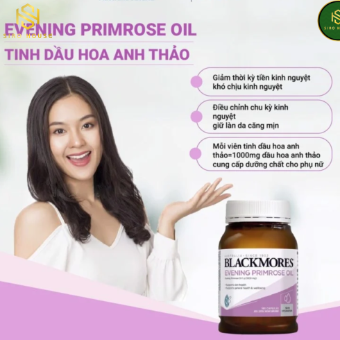 Viên tinh dầu hoa anh thảo BLACKMORES Evening Primrose Oil 190 viên