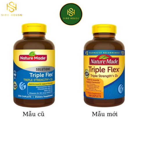 Viên uống Triple Flex NATURE MADE (200vien) Mẫu mới