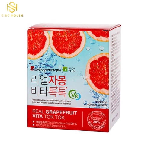 Nước ép bưởi giảm cân, đẹp da SANGA Real Grapefruit Vita Tok Tok 