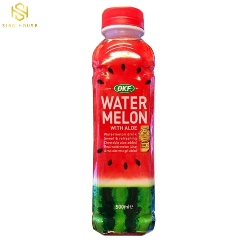 Nước dưa hấu nha đam OKF Watermelon with Aloe 500mL