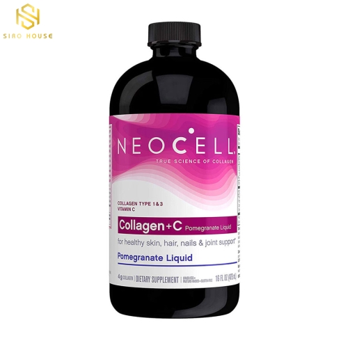 Nước uống collagen lựu NEOCELL  +C Pomegranate Liquid 4000mg 473mL