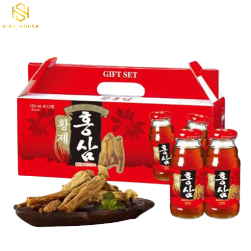 Nước Hồng Sâm PURE PLUS Hàn Quốc Hộp 12 chai x 180mL 