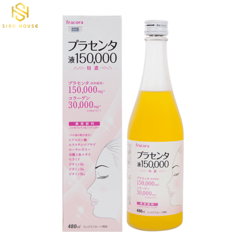 Nước uống nhau thai Collagen Fracora PLACENTA 150.000mg (480mL)