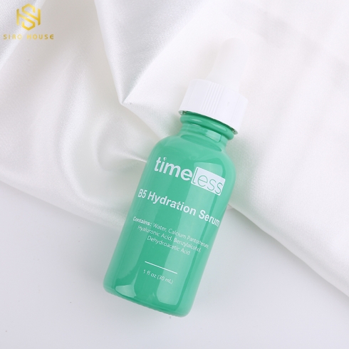 Tinh chất dưỡng ẩm, phục hồi da, se khít lỗ chân lông TIMELESS Vitamin B5 + Hyaluronic Acid 30mL 