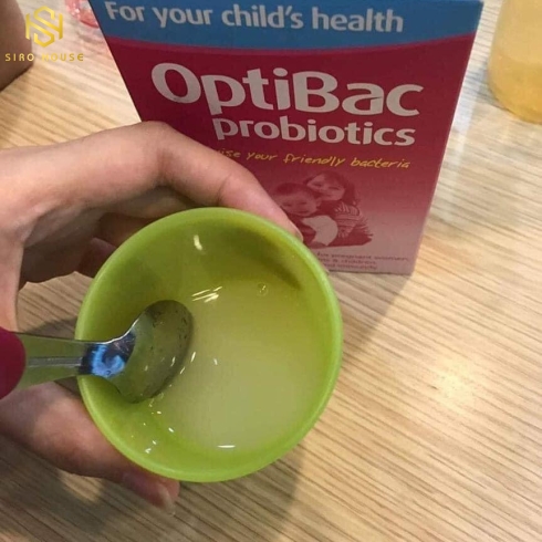 Men vi sinh cho trẻ em Optibac Probiotics hồng của Anh Quốc