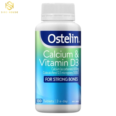 Viên uống bổ sung canxi và vitamin cho bà bầu OSTELIN Calcium & Vitamin D3 130 viên