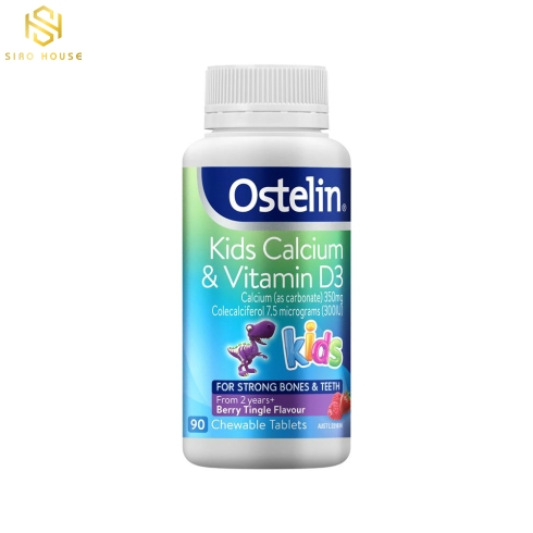 Kẹo bổ em bé OSTELIN Kids Calcium & Vitamin D3 90 viên