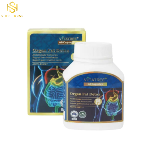 Viên uống thải độc mỡ nội tạng VITATREE Organ Fat Detox 60 viên