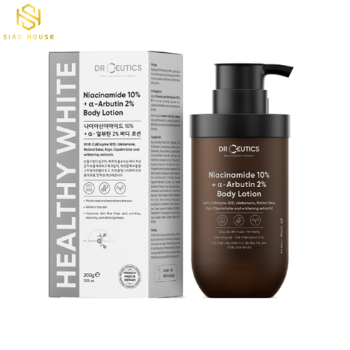 Sữa dưỡng thể trắng da DR CEUTICS Niacinamide 10%+Arbutin 2% Body Lotion 200g