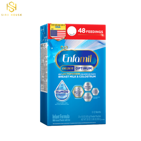 Sữa bột ENFAMIL Enspire Optimum Infant Formula 850g 