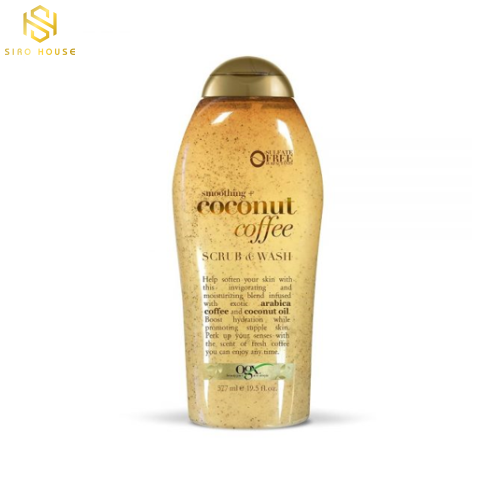 Sữa tắm tẩy tế bào chết OGX Scrub & Wash #Coconut Coffee 577mL 