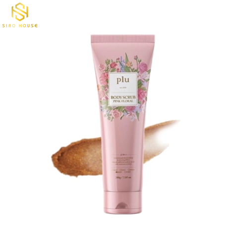 Tẩy tế bào chết toàn thân Plu Body Scrub Pink Floral 200g 