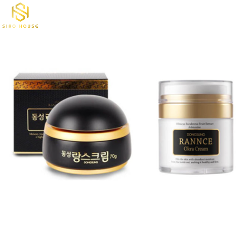 Kem dưỡng trị nám DONGSUNG Rannce Okra Cream (đen) & Rannce Cream (Trắng)