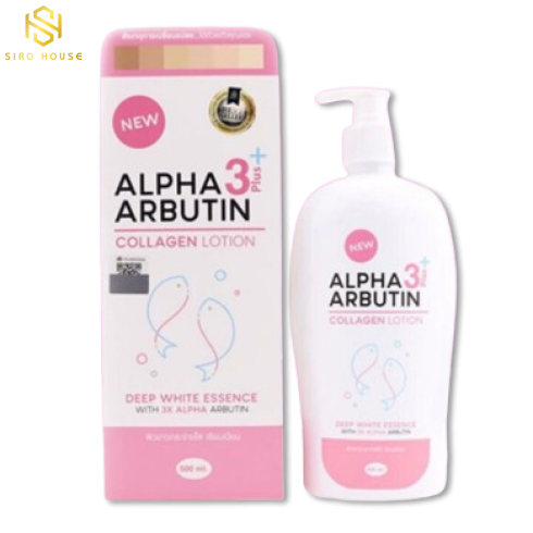 Dưỡng thể kích trắng da PERFECT SKIN LADY Alpha Arbutin 3 Plus+ Collagen Lotion 500mL