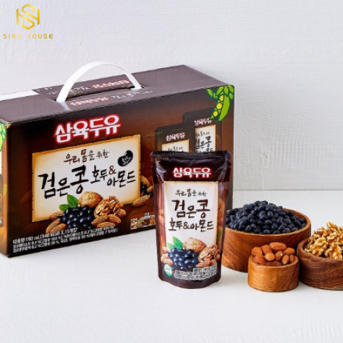 Sữa óc chó, hạnh nhân, đậu đen SAHMYOOK (Xách 20 gói)