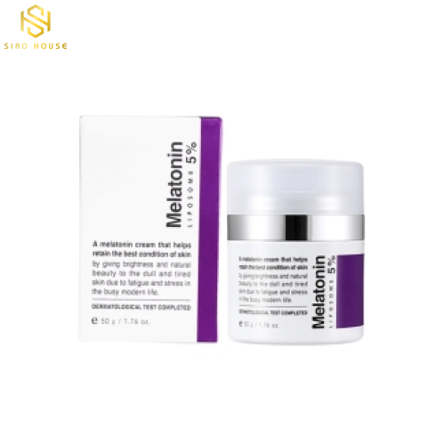 Kem dưỡng mờ nám, chống lão hóa Melatonin Liposome 5% Cream 50g