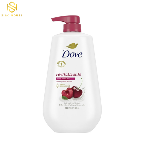 Sữa tắm DOVE Revitalizante Cherry & Chia Milk 905ml