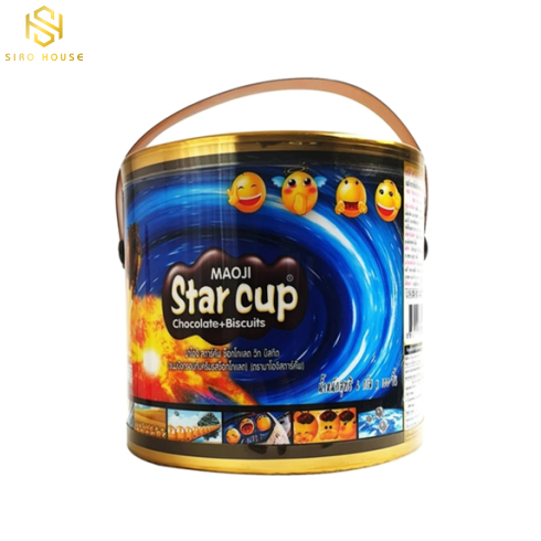 Bánh quy Chocolate + Biscuits MAOJI Star Cup 600g 