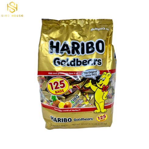 Kẹo dẻo trái cây HARIBO Goldbears Mỹ 125 gói 