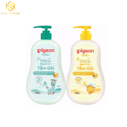 Sữa tắm gội em bé PIGEON 700ml 