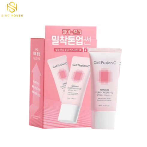 Set 2 kem chống nắng CELL FUSION C #Aqua Tone Up Sunscreen 35mL x 2 