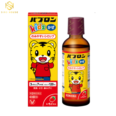 Siro trị ho, cảm cúm PABURON Kids 120ml 
