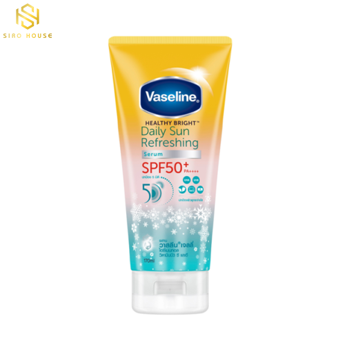 Dưỡng thể chống nắng mát lạnh VASELINE Daily Sun Refreshing Serum SPF50+PA++++ 170mL