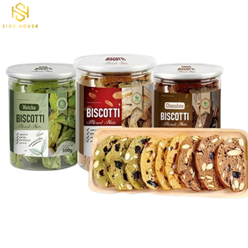 Bánh Biscotti Mixed Nuts VIET THAI Organic (Chocolate / Matcha / Original – 200g & 300g)