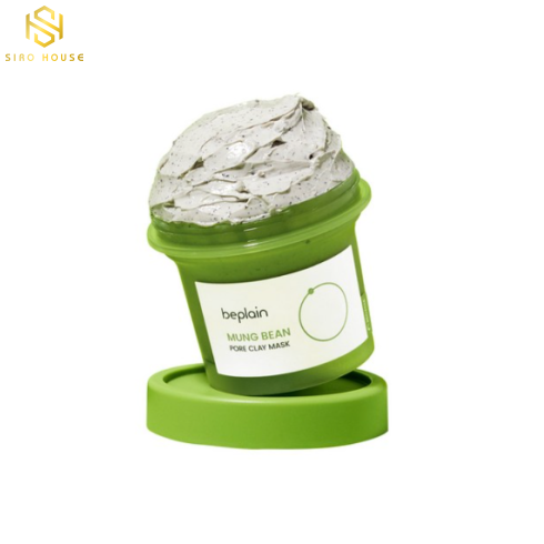 Mặt nạ đất sét đậu xanh BEPLAIN Mung Bean Pore Clay Mask 120mL + Tặng 3 Sample Pore Serum 1mL x 3