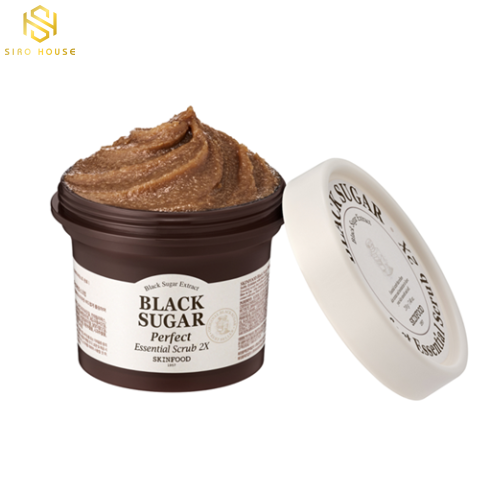 Tẩy tế bào chết đường đen SKINFOOD Black Sugar Perfect Essential Scrub 2X 210g