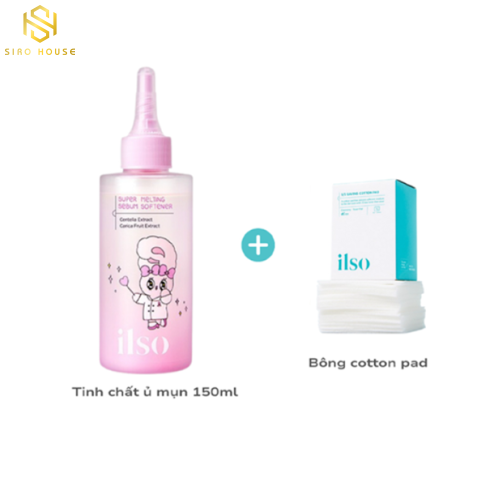 Ủ mụn ILSO Melting Sebum Softener 150g + 40 Bông