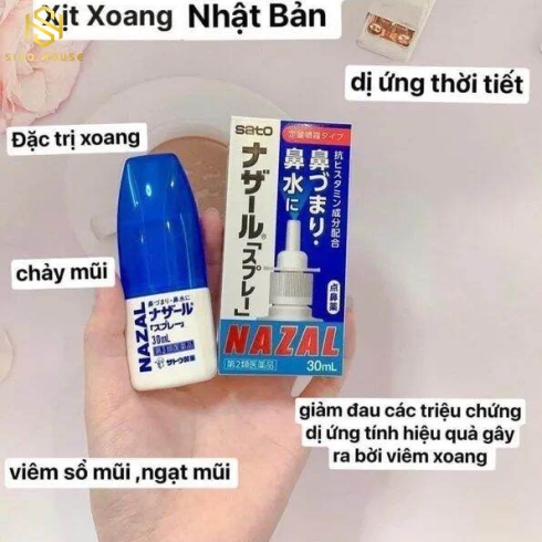 Xịt mũi SATO Nazal 30ml
